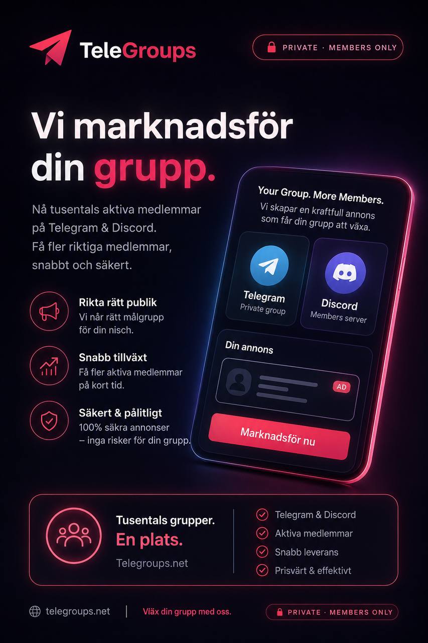 Advertise with TeleGroups